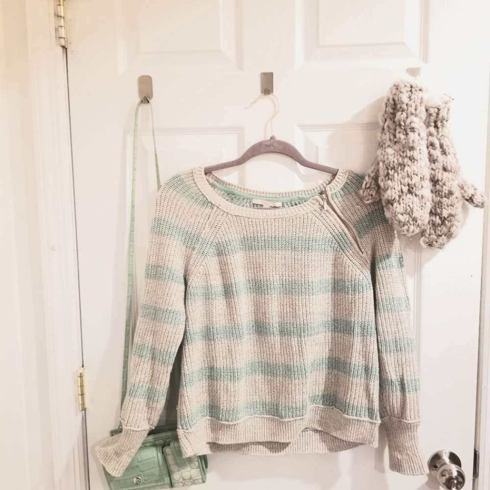 VICTORIA'S SECRET Small Mint Stripes Sweater
